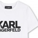 Biały t-shirt dla chłopca Karl Lagerfeld Z31098 10 C
