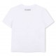 Biały t-shirt dziewczęcy Karl Lagerfeld Z31153 10P D