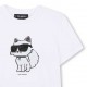 Biały t-shirt dziewczęcy Karl Lagerfeld Z31153 10P F