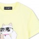 Żółty t-shirt dziewczęcy Karl Lagerfeld Z31162 556 C