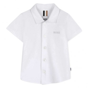 Biała koszula niemowlęca Hugo Boss J52845 10P