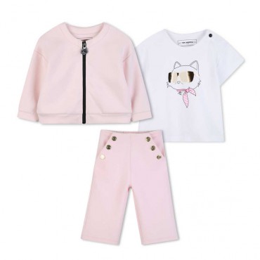 Komplet dla dziewczynki Karl Lagerfeld Z31056 46F