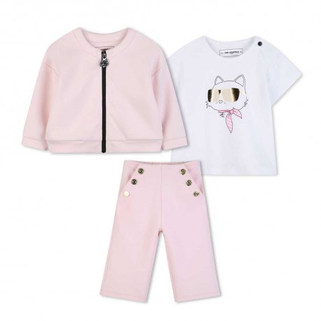 Komplet dla dziewczynki Karl Lagerfeld Z31056 46F A