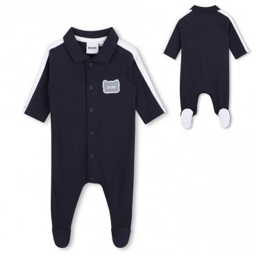 Niemowlęcy pajac dla chłopca Hugo Boss J53041 849 A