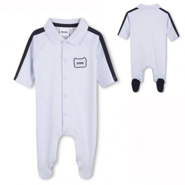 Pajacyk niemowlęcy dla chłopca Boss J53041 771 A