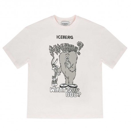 T-shirt chłopięcy off white Iceberg TSICE6104J OW A