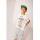 T-shirt chłopięcy off white Iceberg TSICE6104J OW C