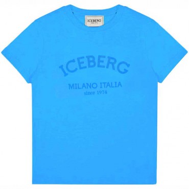 Niebieska koszulka dla chłopca Iceberg TSICE6127J
