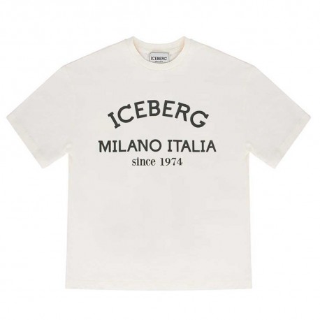 Koszulka dla chłopca off white Iceberg TSICE6127J