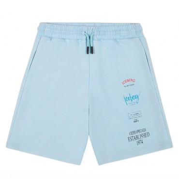 Błękitne bermudy dla chłopca Iceberg BFICE6109J V1