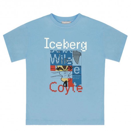 Niebieska koszulka dla chłopca Iceberg TSICE6115J A