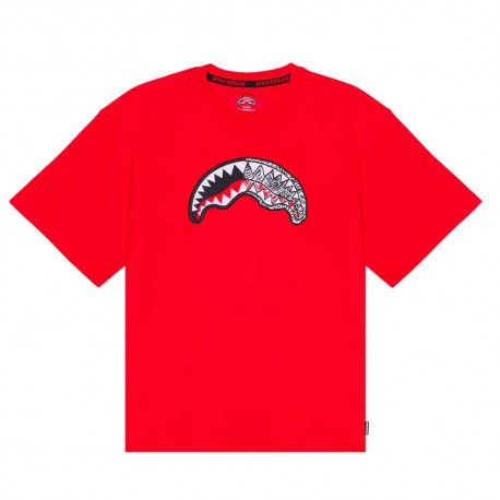 Czerwona koszulka chłopięca Sprayground SPY1413RED A