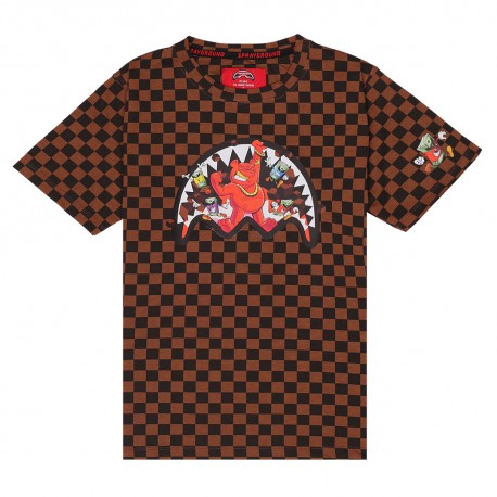 T-shirt chłopięcy szachownica Sprayground SPY1424 A