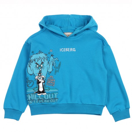 Niebieska bluza dla chłopca Iceberg MFICE6100J AZ A