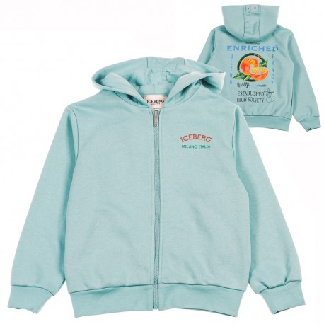 Miętowa bluza dla chłopca Iceberg MFICE6101J MI A
