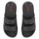 Czarne klapki dla chłopca 2 paski Hugo G01193 09B D