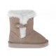 Beżowe śniegowce dla dzieci Armani Junior S3543 - markowe buty dla dziewczynek - sklep internetowy euroyoung.pl
