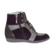 Trampki dla dziewczynki na koturnie Armani Junior U3507 - stylowe obuwie dla nastolatek - sklep internetowy euroyoung.pl