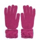 Rękawiczki różowe ARMANI JUNIOR 000373 A