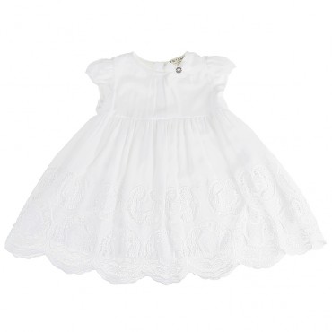 Biała sukienka bez rękawów Twin Set 000983 A