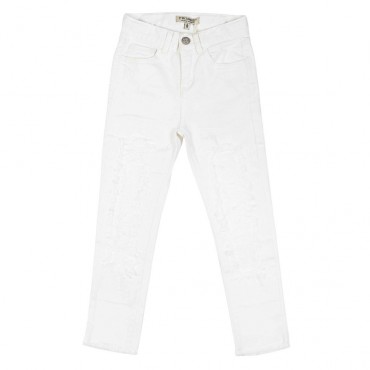Białe jeansy Twin Set 001037 A