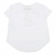 Biała koszulka z kwiatem Twin Set 001101 D