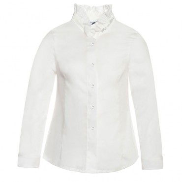 Biała bluzka dla dziewczynki Monnalisa 001127