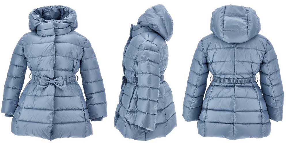 Ciepła, puchowa, zimowa kurtka, płaszcz dla dziewczynki, monnalisa