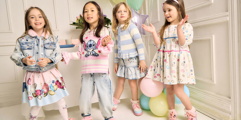Jesienna i zimowa odziez dla dziewczynki Monnalisa Stitch